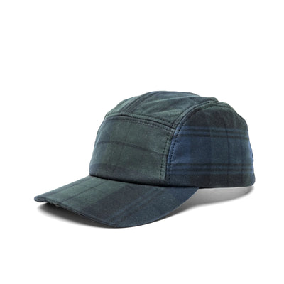 Plaid Waxed Cotton Adjustable Camp Hat