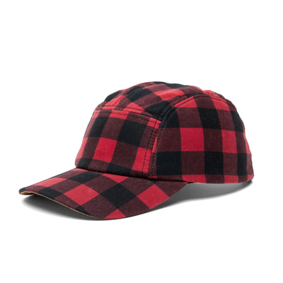 Plaid Waxed Cotton Adjustable Camp Hat