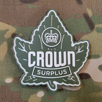 Crown Surplus Maple Leaf PVC Morale Patch