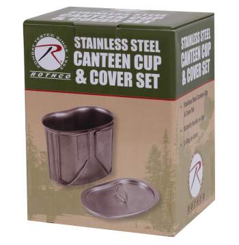 Rothco Stainless Steel Canteen Cup and Cover Set