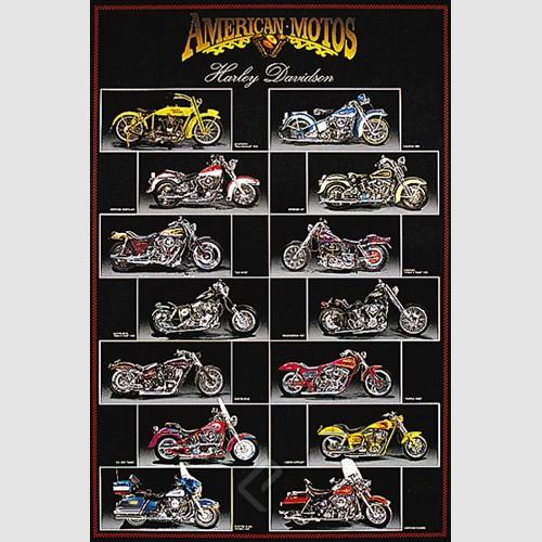 Poster - Harley Davidson Chart
