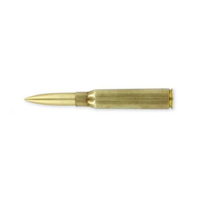 338 Raw Brass Cartridge Space Pen