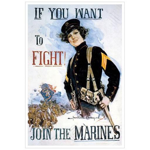 Poster - If You Want To Fight! 1915 - Giclee Print on Photo Paper