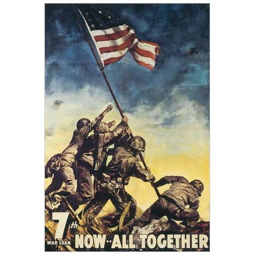 Poster - Now All Together - 1945 - Giclee Print on Photo Paper