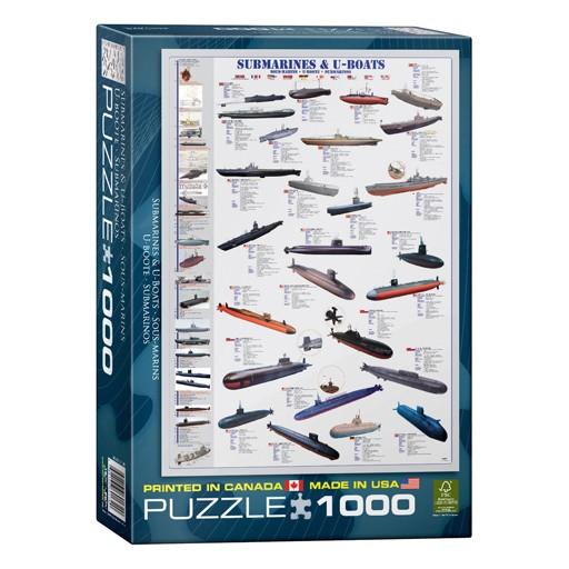 Eurographics, Puzzle, Submarines & U-Boats, 1000 pieces