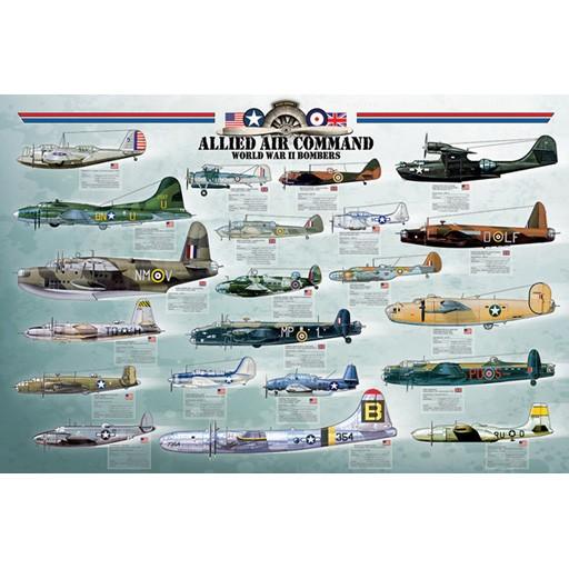 Poster - Allied Air Command WWII Bomber