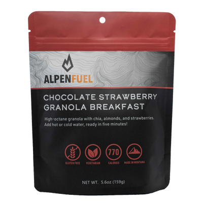 ALPENFUEL, Chocolate Strawberry Granola Breakfast