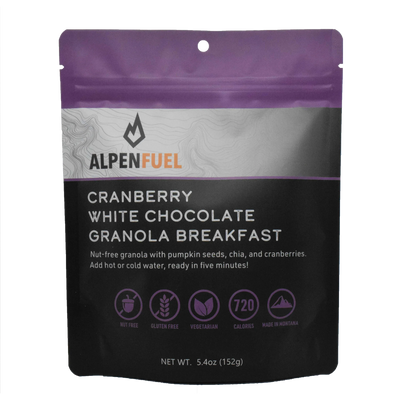 Copy of ALPENFUEL, Cranberry White Chocolate Granola Breakfast