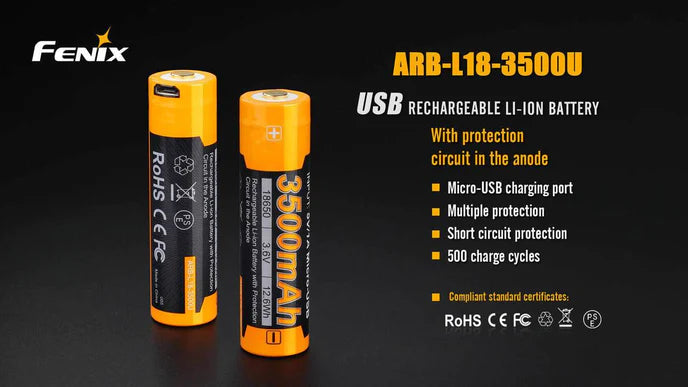 ARB-L18-3500U USB Rechargeable Battery