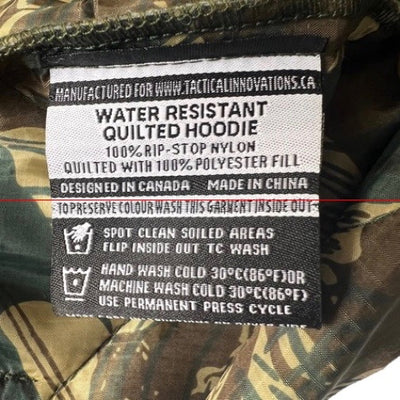 Tactical Innovations, Hoodie, (Woobie) Quilted, Zip-Up,